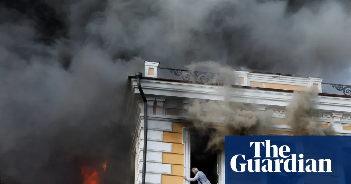 Russian drone kills one at Kyiv science academy near embassies